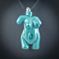 Image 5 of Classic Torso Pendant in Opaqua Aqua