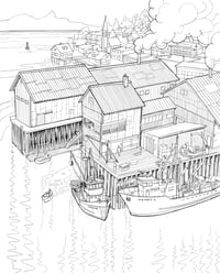 Image 5 of The Working Boats Coloring Book