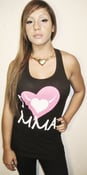 Image of I LOVE MMA Ladies Racerback Tank w/Pink Logo