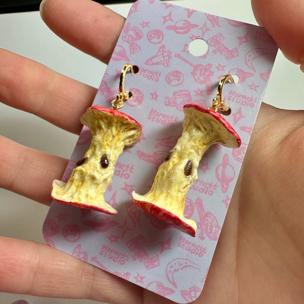 Image of Apple Core Earrings 