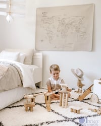 Image 1 of QToys Bamboo Building Block Set of 50