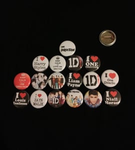 Image of One Direction Buttons