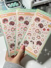 Image 3 of NEW - Caleb sticker sheet!