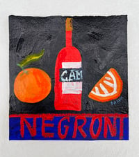 Negroni on navy & Klein blue