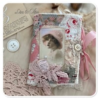 Image 1 of Handmade vintage style quilted tattered sewing book