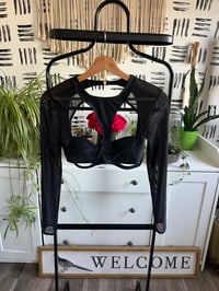 Image 1 of 2 piece black swimsuit 