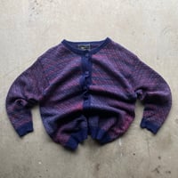 Image 1 of NZ ABSTRACT WOOL CARDIGAN