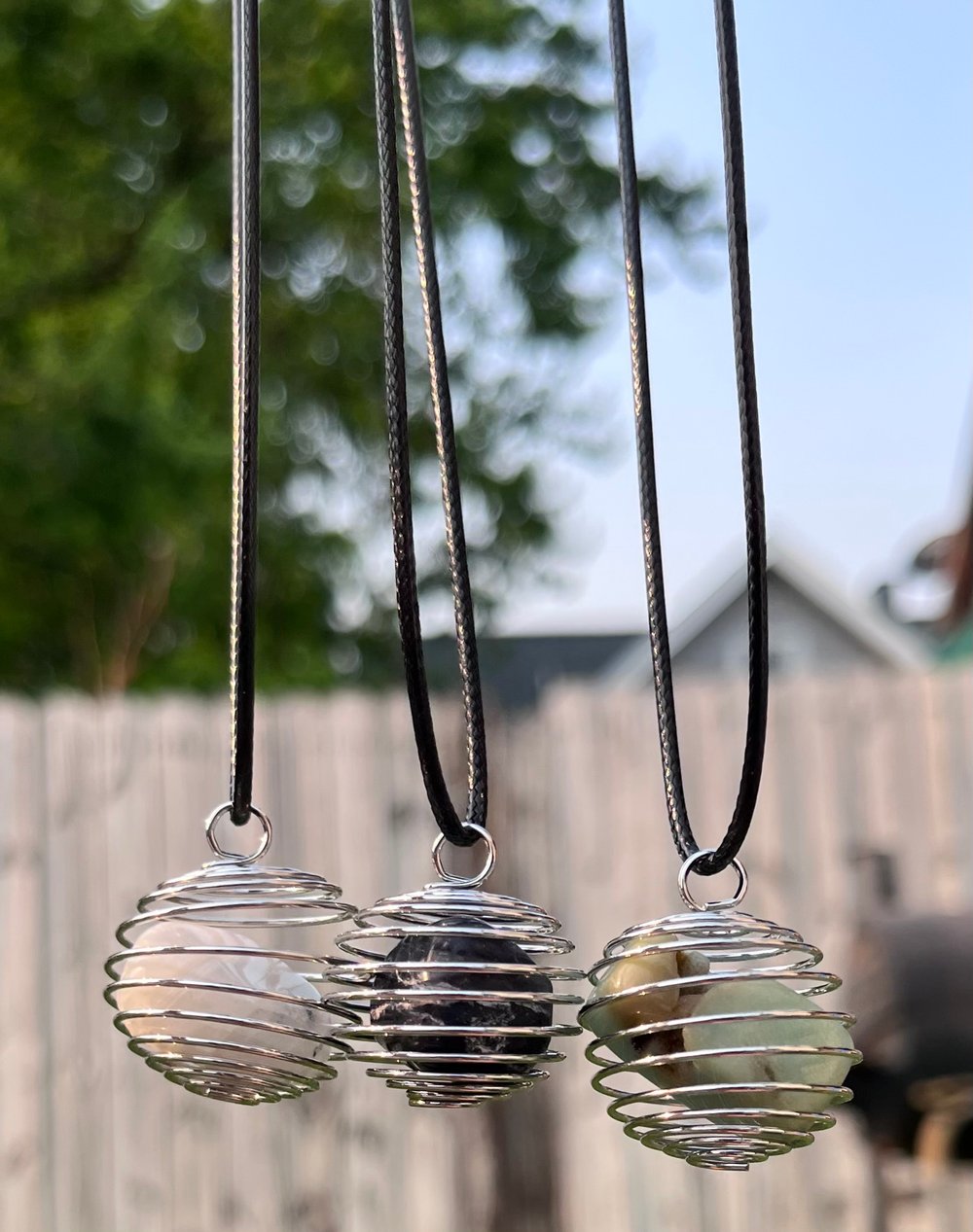 Image of Wire Cage Necklaces