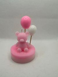 Image 1 of Knitted bear candle 
