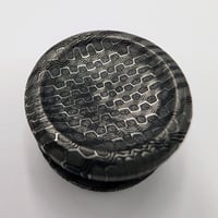 Image 5 of Preorder Custom Size Dish/5Slope Button in Reptilian Dama Blacken Finish