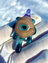Blue Stardust Drippy Eye Pendant
