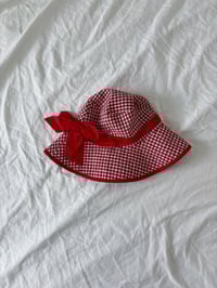 Image 1 of Red bucket hat