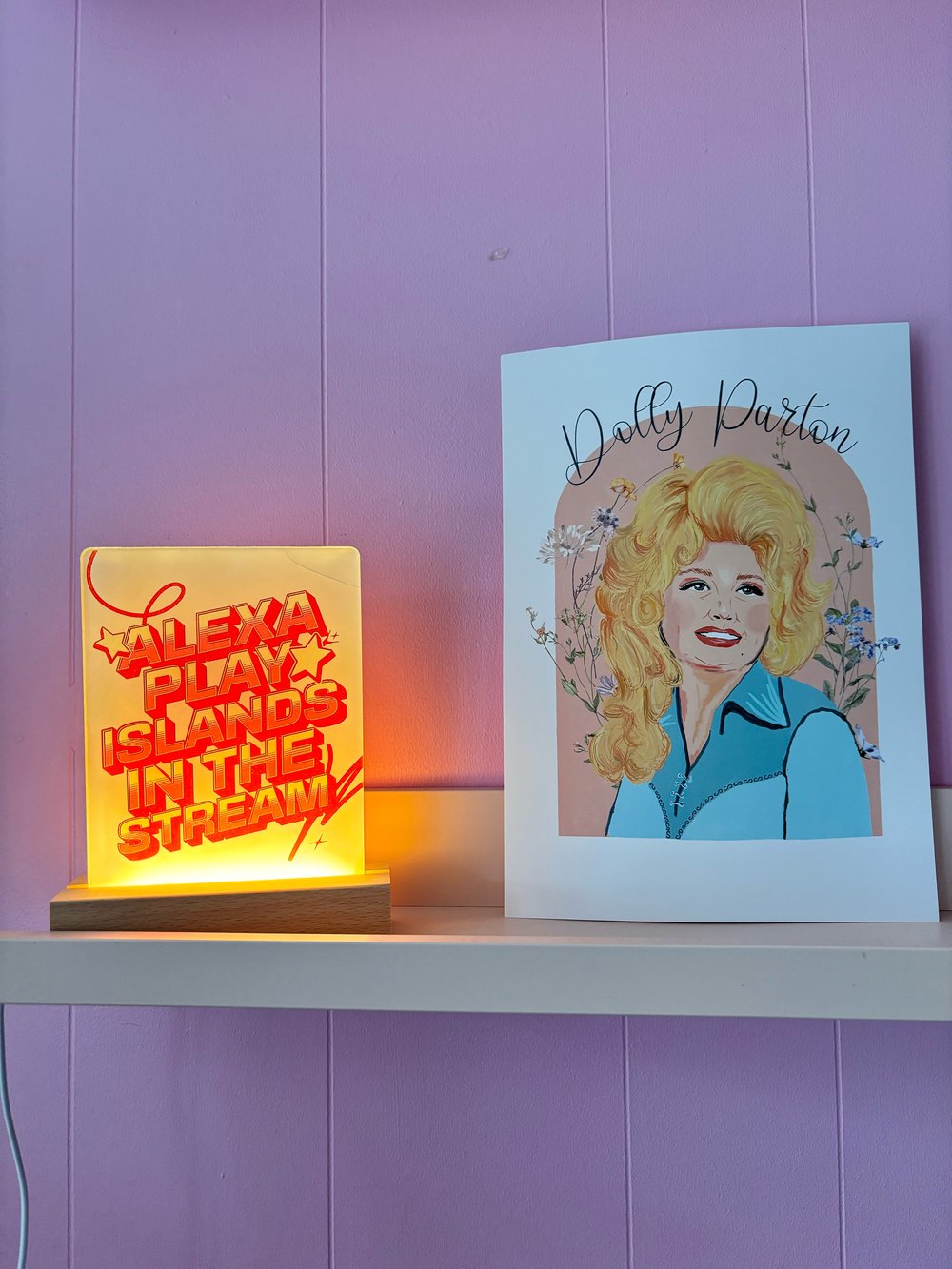 Image of Personalised Light up frame 