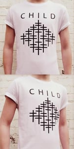 Image of WHITE CHILD DIAMOND T-SHIRT (AVAILABLE TO PRE-ORDER NOW)