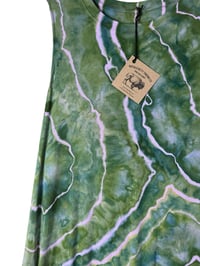 Image 4 of XXL Knit Pocket Tank Dress in Verdant Geode Ice Dye