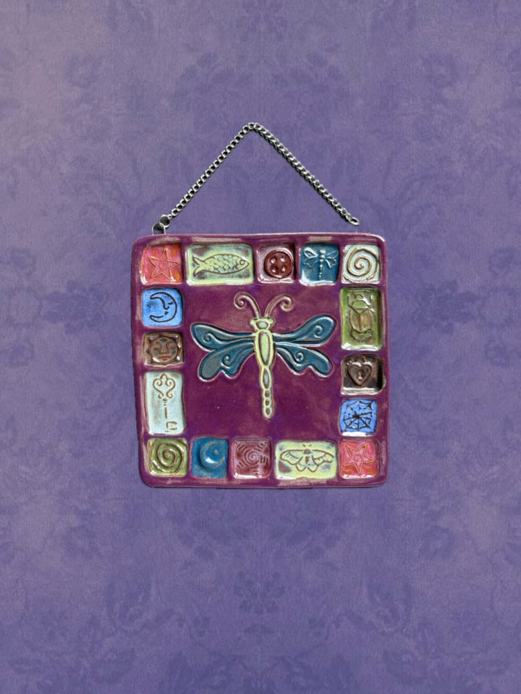 Image of Whimsy Dragonfly Wall Hanging #1