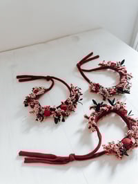 Image 9 of Festive red roses wreath halo