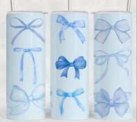 Blue bows 20oz tumbler 