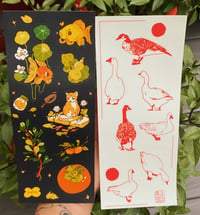 Image 1 of Fish OR Geese sticker sheet