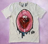 Image 1 of “TAINTED LOVE” HAND PAINTED T-SHIRT LARGE