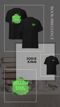Image 1 of Jodie King | Hollow Soul | T-shirt | Front and Back design | Bookish 