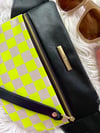 Neon checkered crossbody 