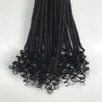 Image 1 of 12 inch Loc extensions curly ends 