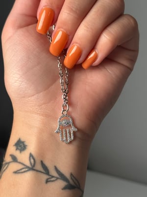 HAMSA HAND NECKLACES .925 STERLING SILVER