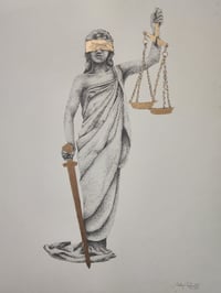 Image of "Justice" Gold Print 