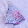 Pastel Frosted Tree Ornament 