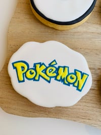 Image 4 of Pokémon themed birthday set of 6 biscuits 