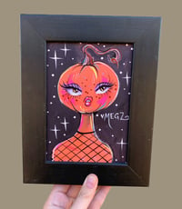 Image 1 of PUMPKIN IN FISHNET (original)