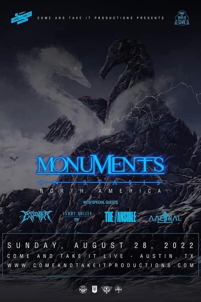 Image of 8/28 Monuments and more at Come and Take It Live!