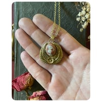 Image 3 of Opal Bloom Talisman Necklaces - Solid Brass 
