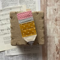 Image 4 of “Pencil” Quilted Planner Clip OR Clothes Pin Clips