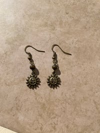 Image 1 of Sun beaded earrings 