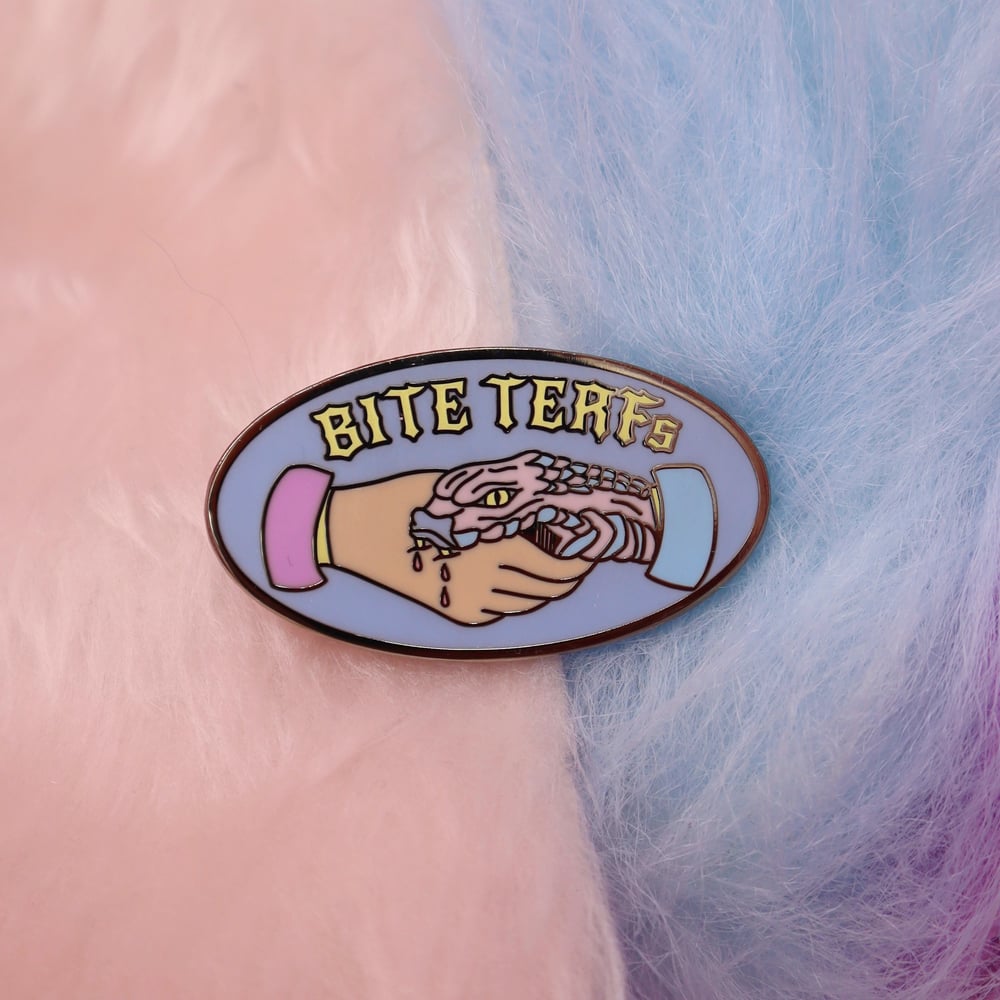 Image of Bite TERFs Enamel Pin