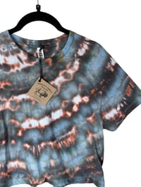 Image 6 of S Crop Tee in Ember Ice Dye #2