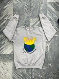 Image 1 of Royal Mastermind Distressed Embroidered Sweatshirt