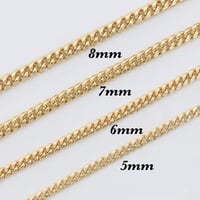 Image 1 of 14k Gold Plated Cuban Bracelets