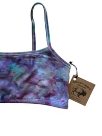Image 6 of S (34) Cotton-Blend Strappy Bralette in Prism Watercolor Ice Dye