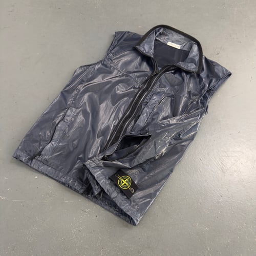 Image of SS 2009 Stone Island Prismatica Silk Vest, size XXL