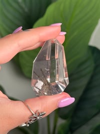 Image 3 of TOURMALINE IN QUARTZ FREEFORM -BRAZIL- G