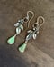 Image of Large Stem and Leaf Turquoise Earrings