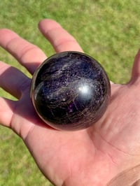 Image 14 of Charoite Aegirine & Pyrite Sphere I Siberia Russia #2952 