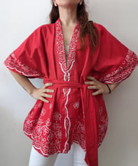 Image 1 of KIMONO RED ETHNIC