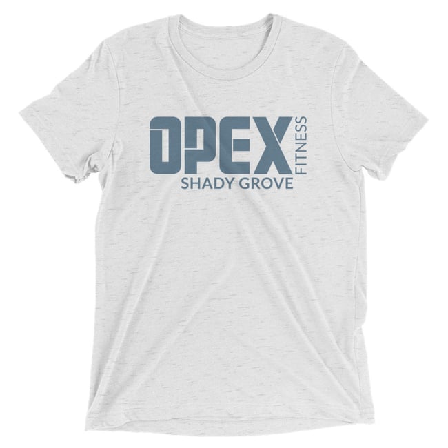 Short Sleeve T-Shirt - White w/Blue Logo