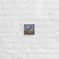 Image 1 of Stain Glass UFO Canvas
