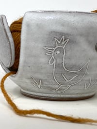 Image 3 of Sgraffito Hen Decorated String Bowl