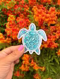 Gemstone Turtle Vinyl Sticker